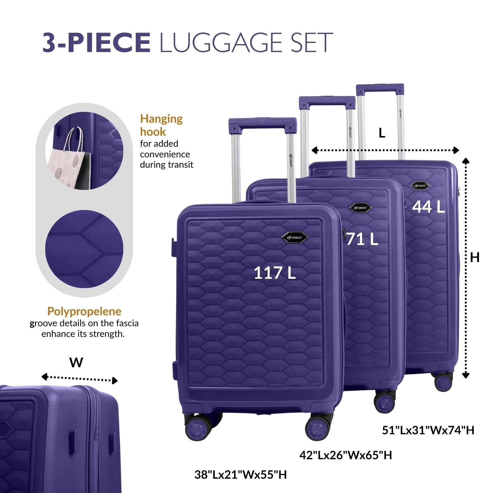 The Honeycomb Luggage Series - Gang’s Lifestyle