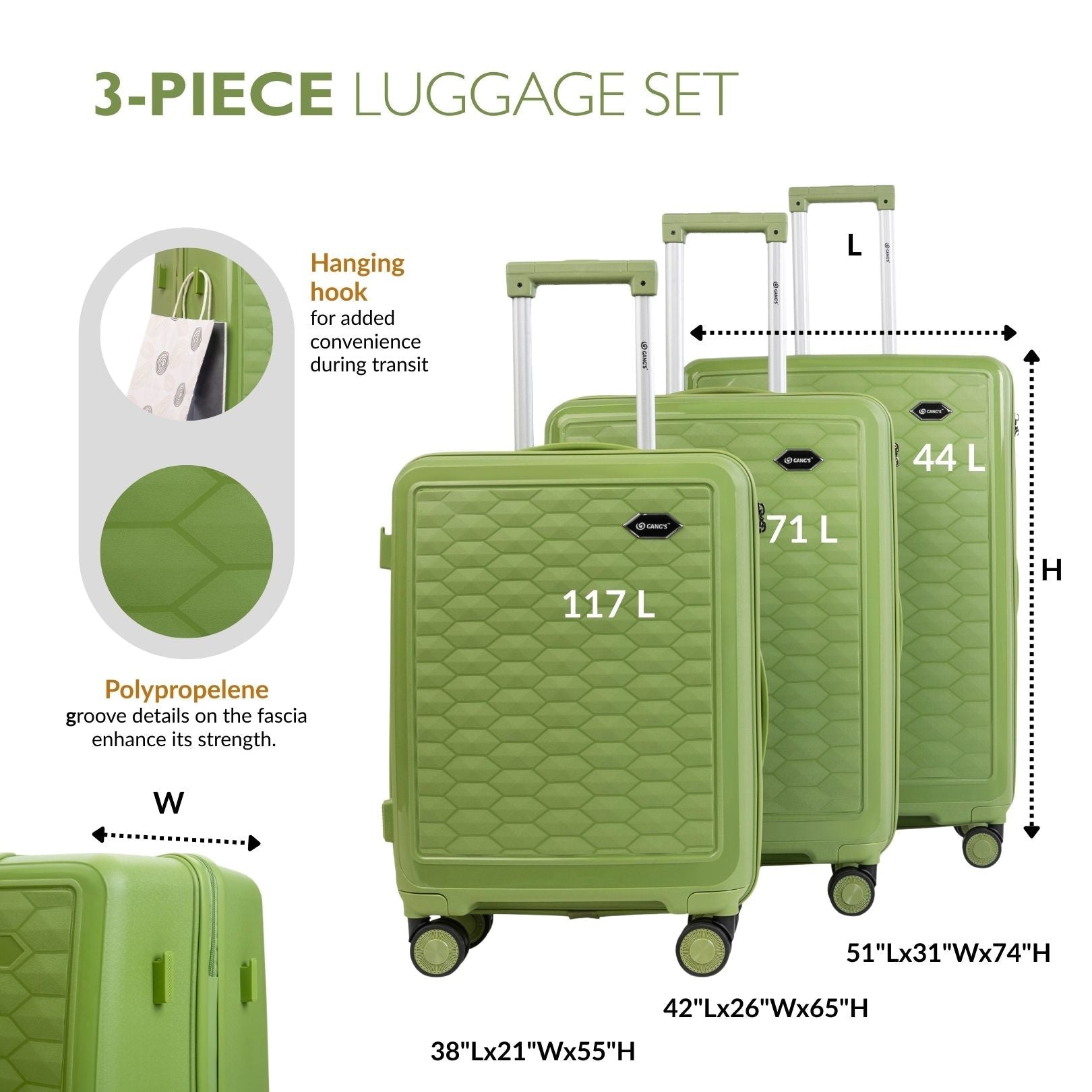 The Honeycomb Luggage Series - Gang’s Lifestyle