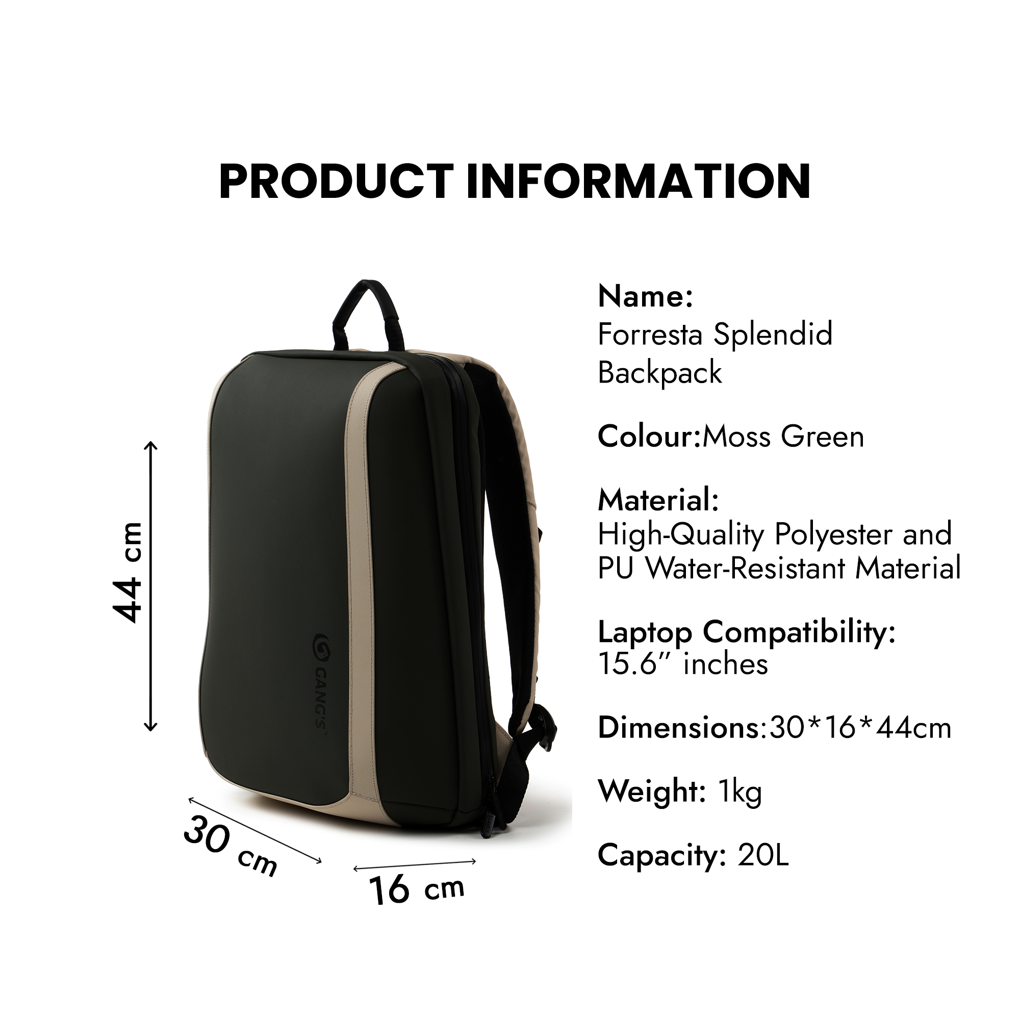 Forresta Splendid Backpack - 20L - backpack