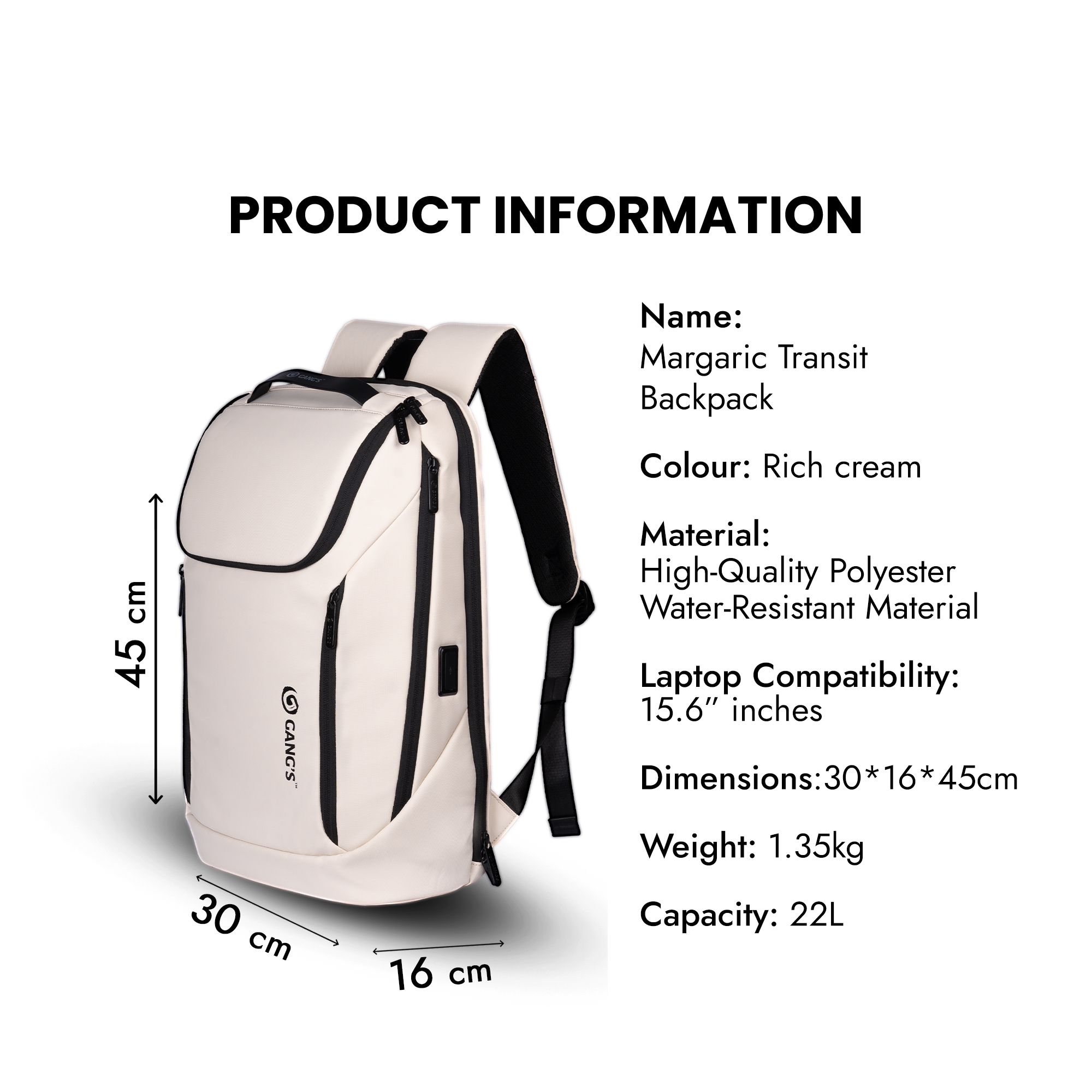 Margaric Transit Backpack - 22L - backpack