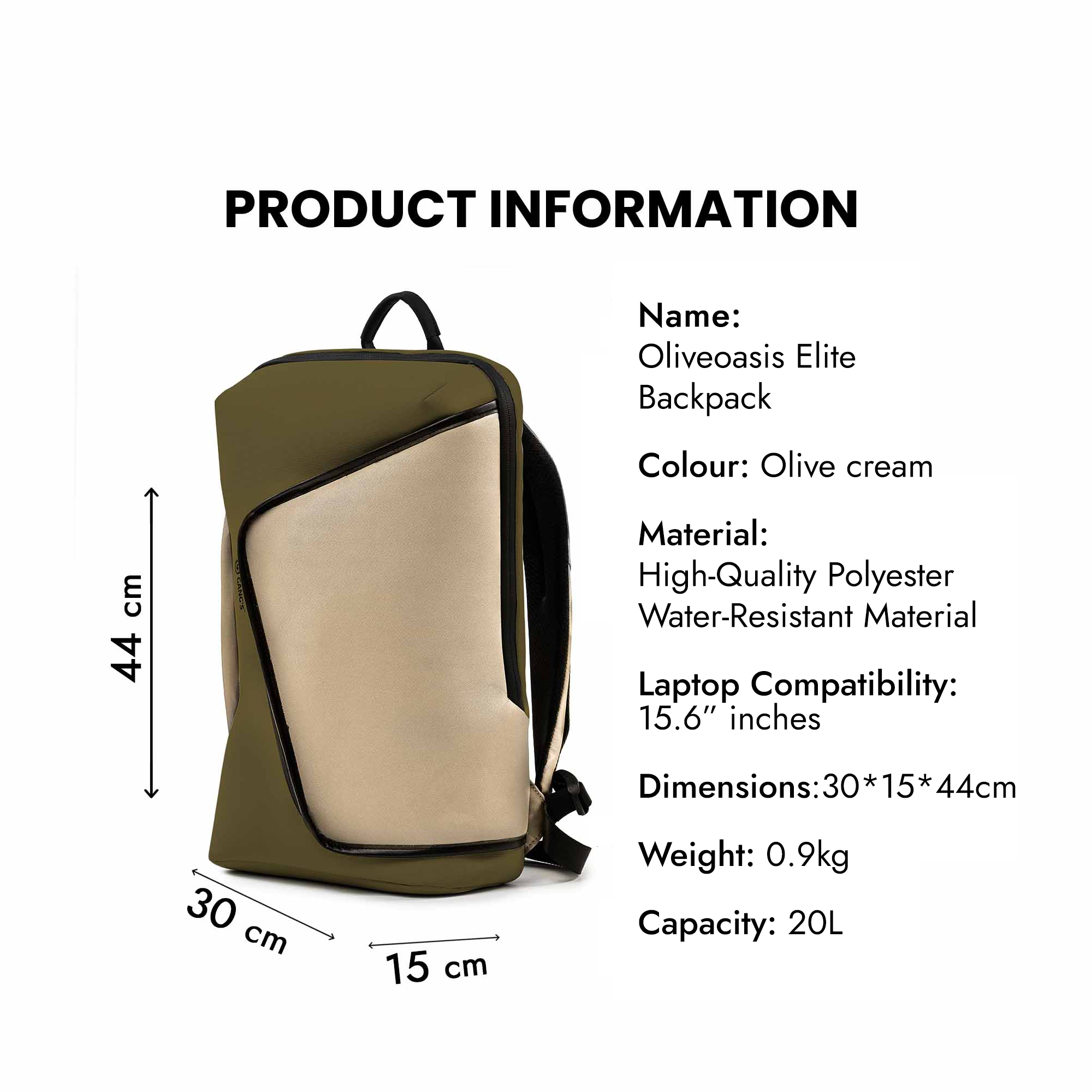 OliveOasis Elite Backpack - 20L - backpack