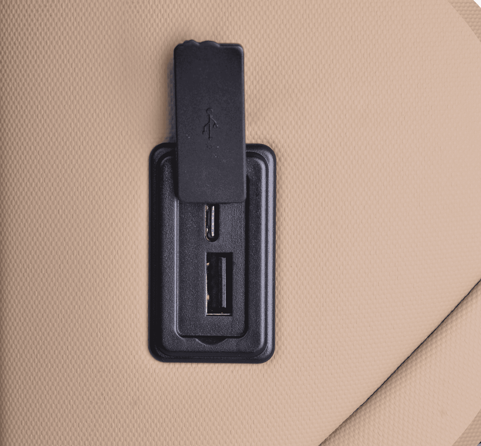 backpack integrated charging port