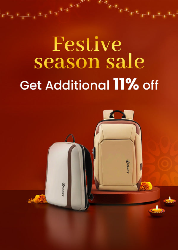 festive season sale on travel and laptop backpack