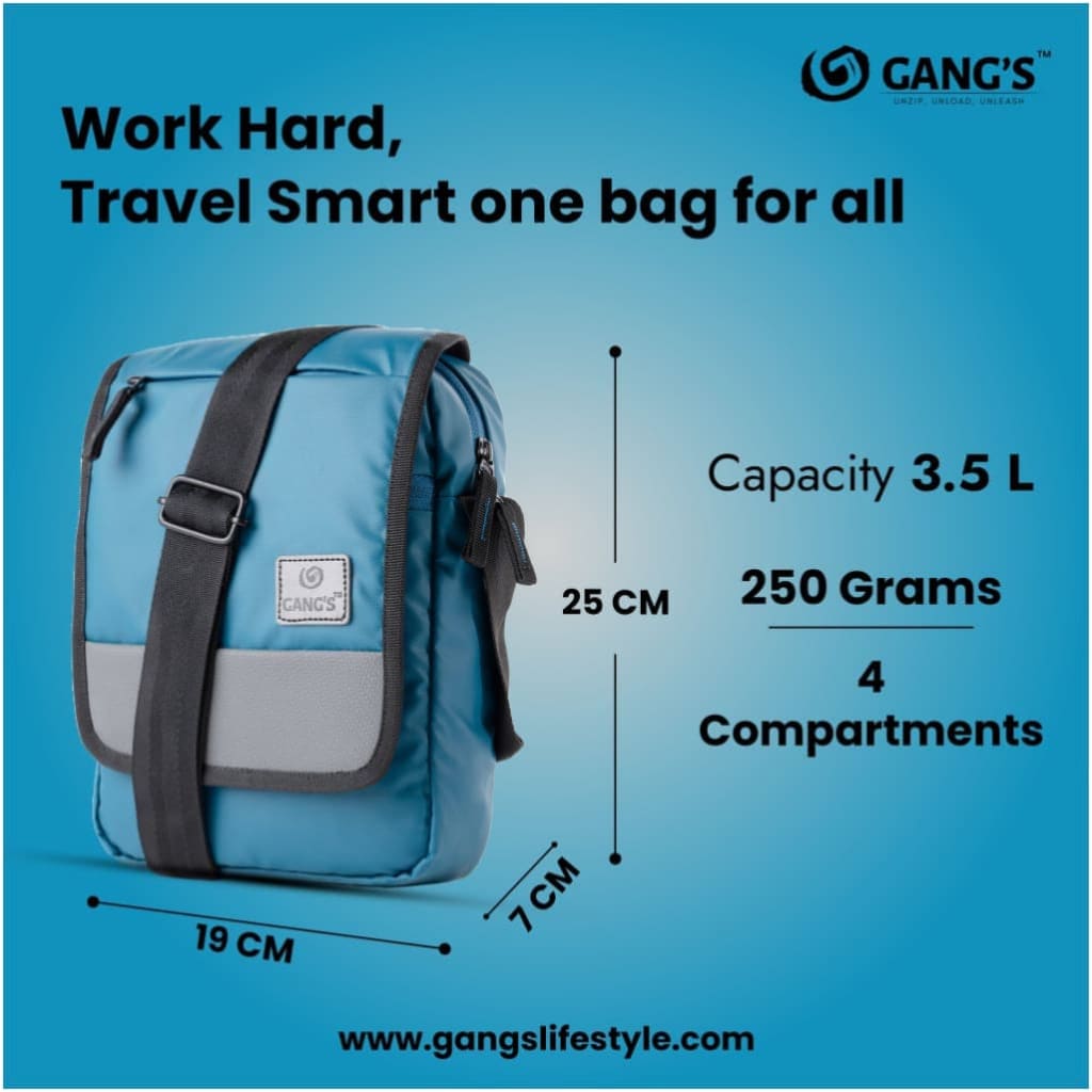 GANG’s Gray Sling Bag - 3.5 L