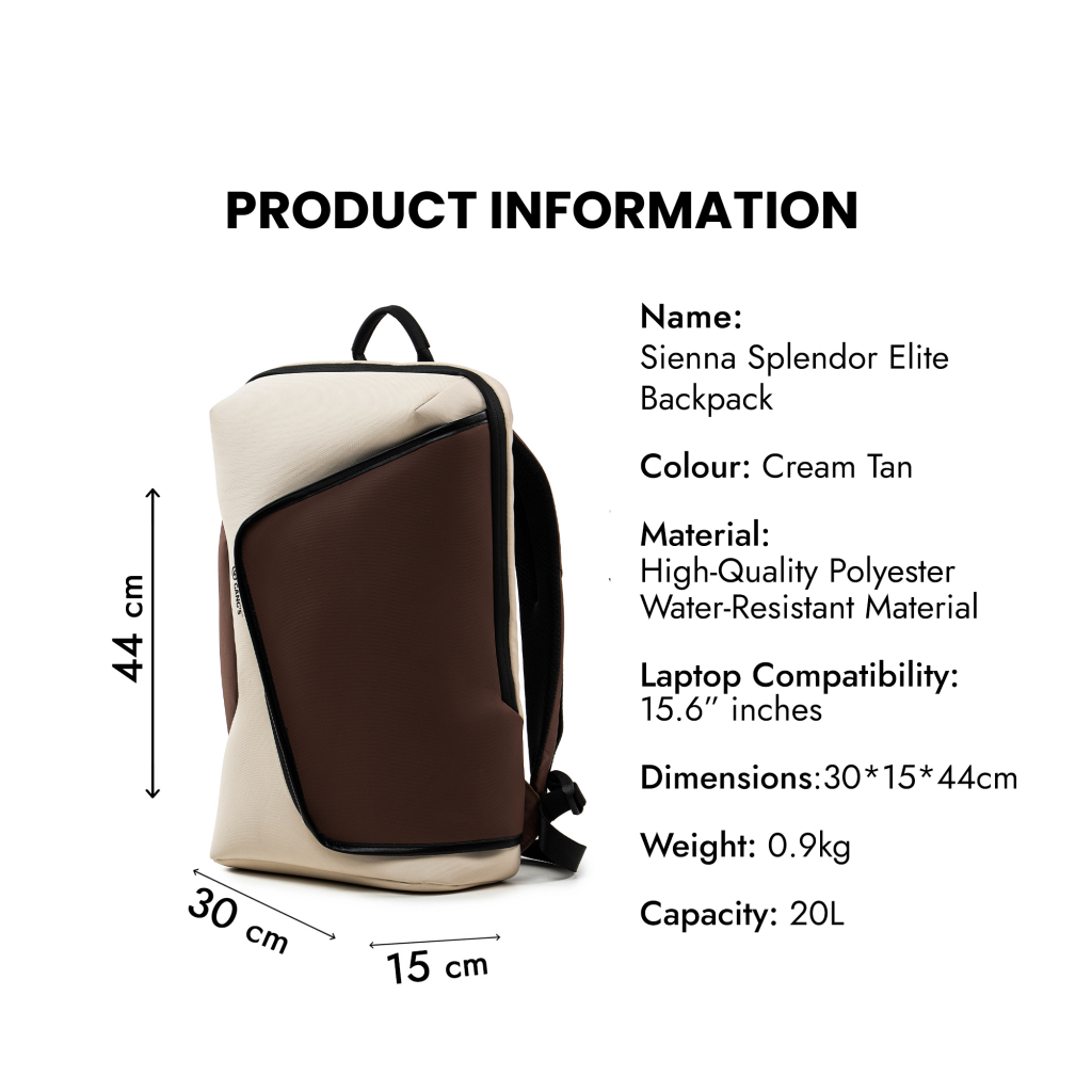 SiennaSplendor Elite Backpack - 20L